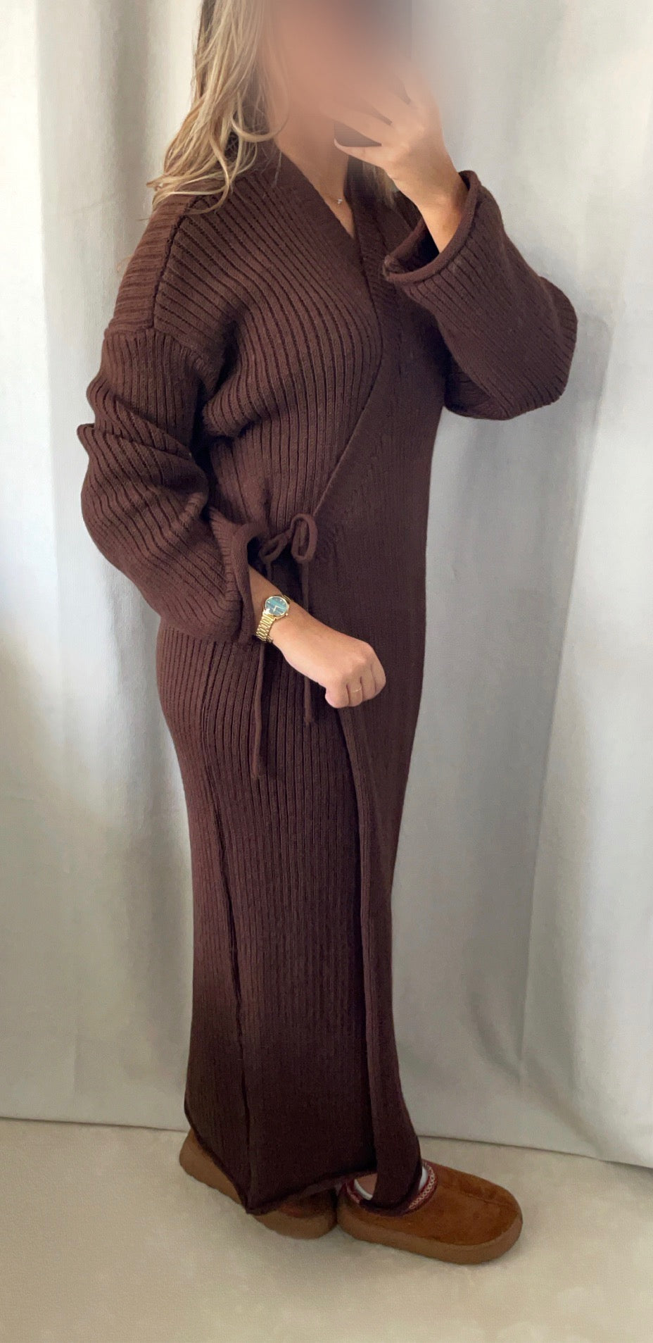 Robe kimono en maille
