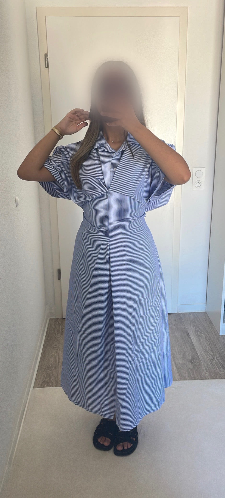 ROBE CHEMISE [BLEU FONCÉ]