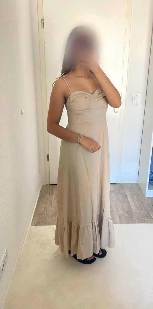 ROBE NOEUD [BEIGE]