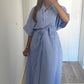 ROBE CHEMISE [BLEU FONCÉ]