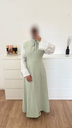 Ensemble blouse+robe [PISTACHE]