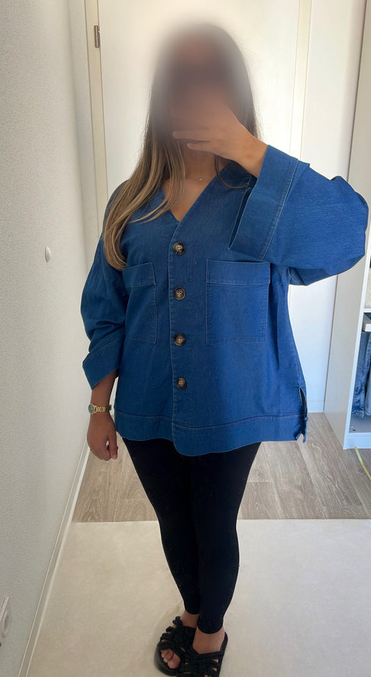 CHEMISE EN JEAN [FONCÉ]