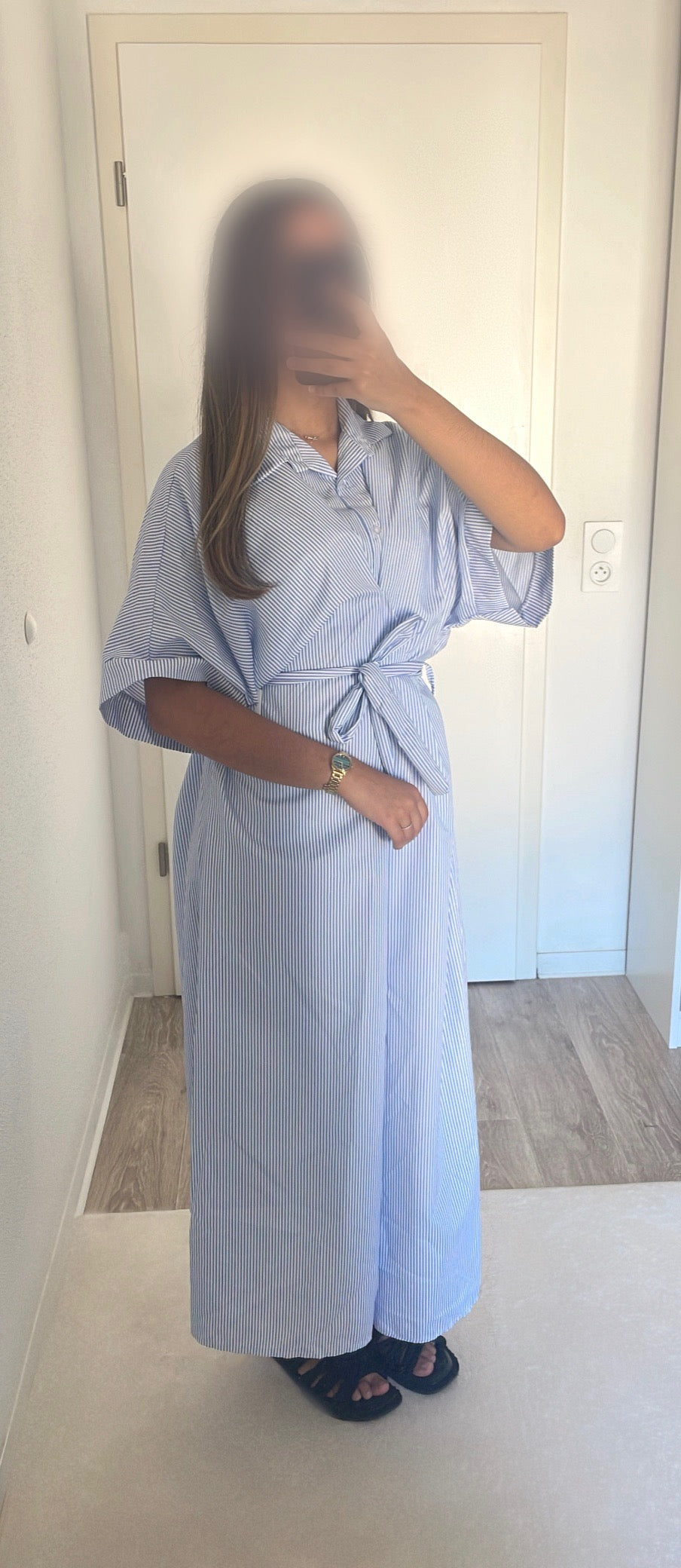 ROBE CHEMISE [BLEU CLAIR]