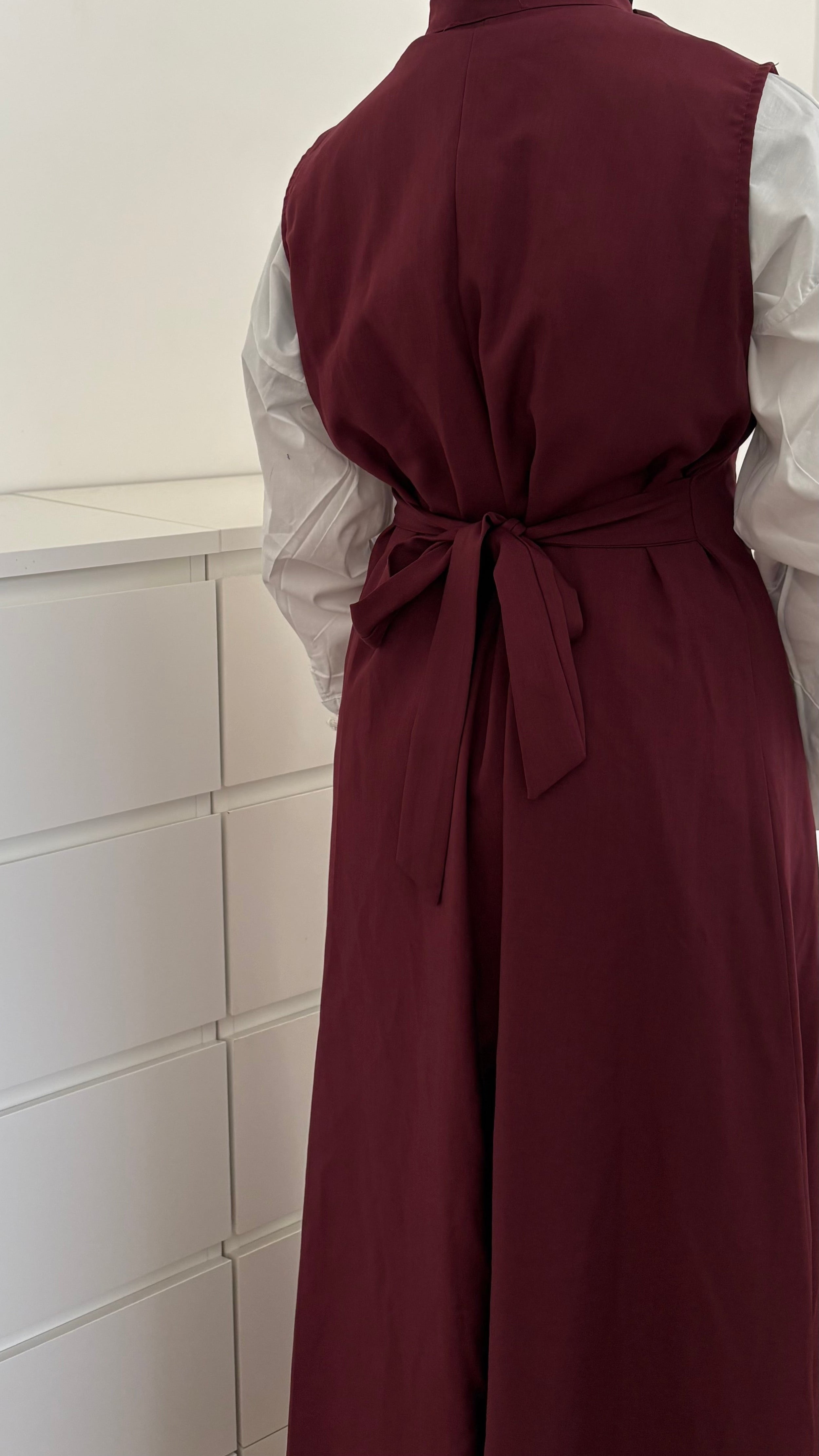 Ensemble blouse+robe [BORDEAU]