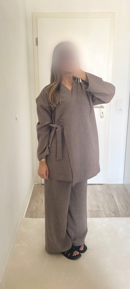 ENSEMBLE OVERSIZE [MARRON]