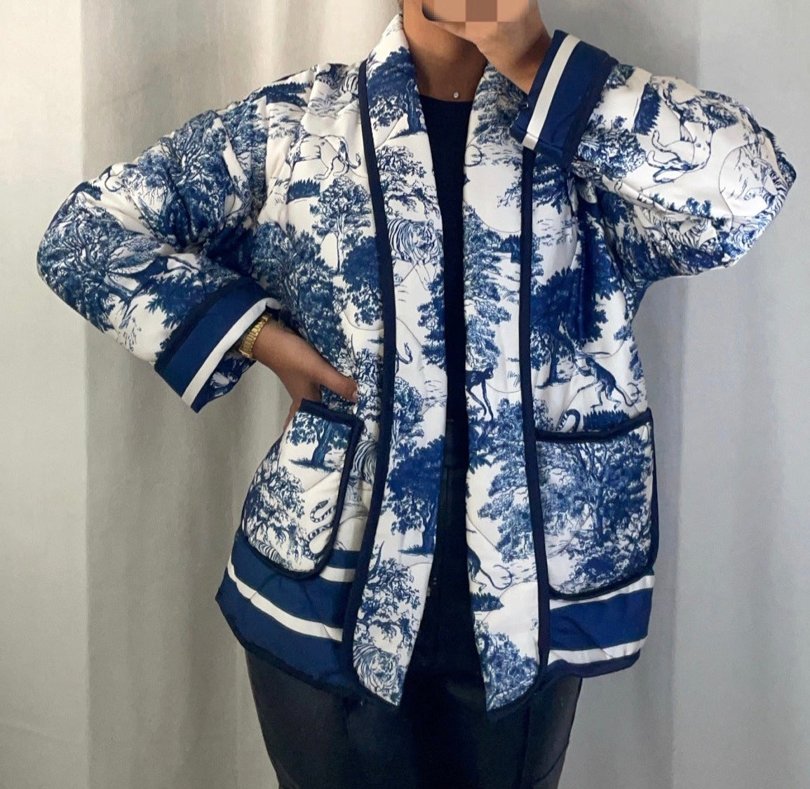 Veste à motifs