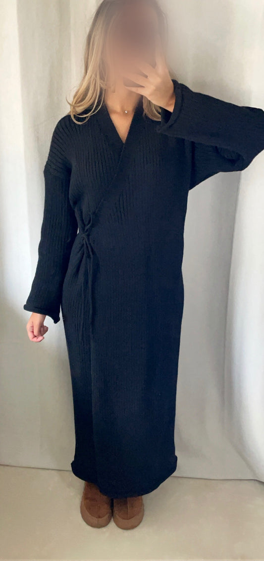 Robe kimono en maille