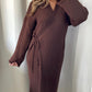 Robe kimono en maille