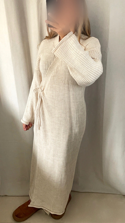 Robe kimono en maille