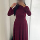 Robe longue - bordeaux