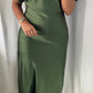 Robe satinée