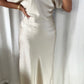 Robe satinée