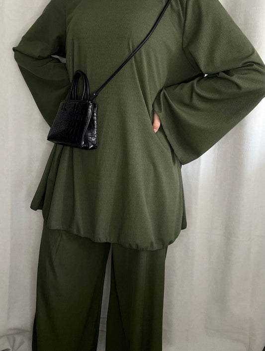 Ensemble pantalon kaki