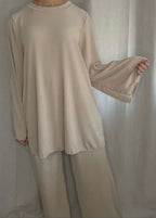 Ensemble pantalon beige