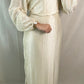 Robe longue écru