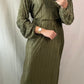 Robe longue kaki